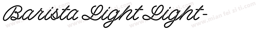 Barista Light Light字体转换